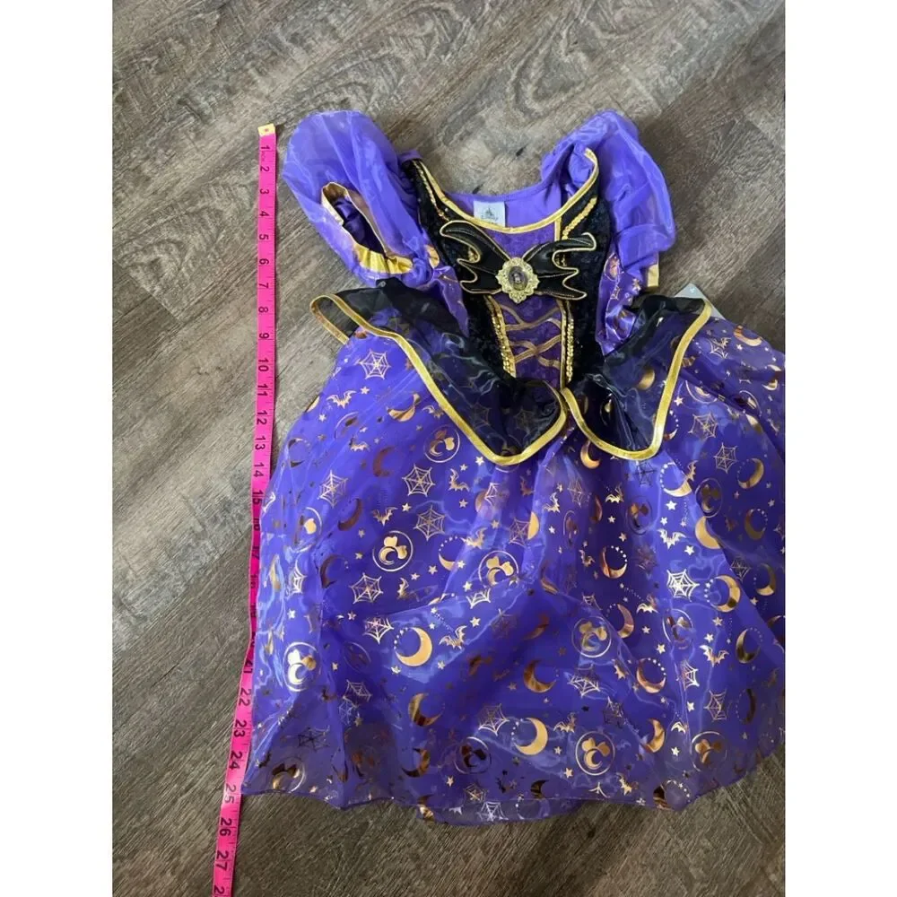 Minnie Mouse Witch Costume for Kids Hat and Dress-Size 5/6